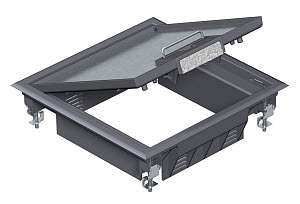 [OBO7405200] Boîtier de sol à bord recouvrant GES4 U 9011 7405200