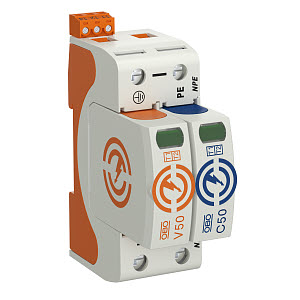 [OBO5093531] Parafoudre combiné type 1+2 V50-1+NPE+FS-280 5093531