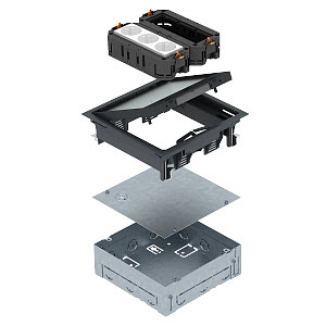 [OBO7427412] Kit boitier de sol complet UDHOME GES4 9011 7427412