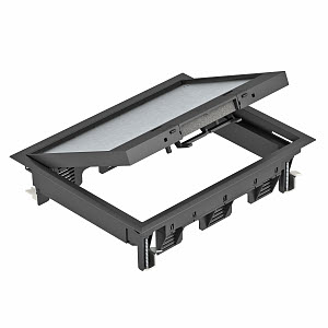 [OBO7405322] Boîtier de sol à bord recouvrant GES6-2U10T 9011 7405322