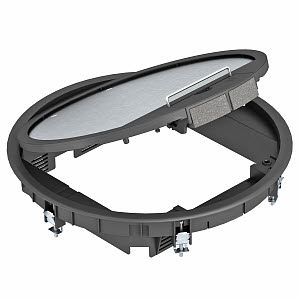 [OBO7405516] Boîtier de sol à bord recouvrant GESR9 SR U 9011 7405516