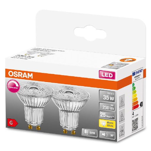 [OSR458086] LED SuperStar PAR16 35 dim 36° 3,7W/927 GU10 - 458086