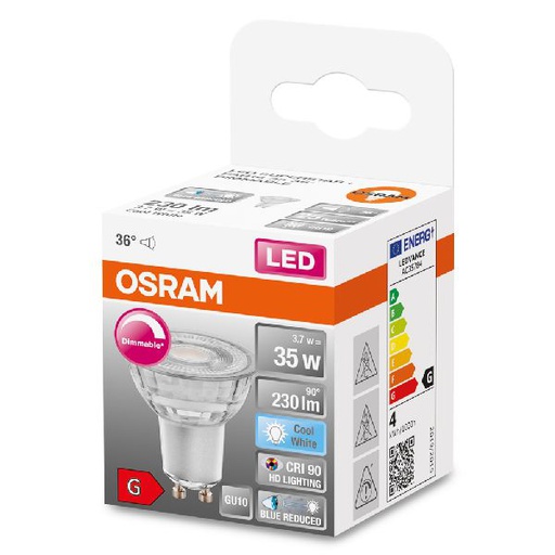 [OSR613065] Spot PAR16 SuperStar+ LED 36° verre variable 3,7W=35 GU10 froid - 613065