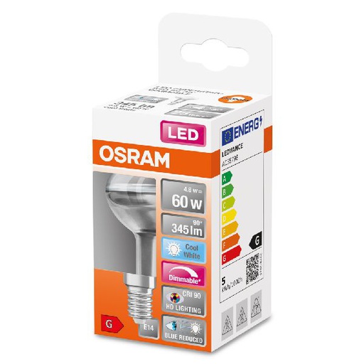 [OSR620360] LED SuperStar+Spot R50 verre 4,8=60 E14 froid - 620360