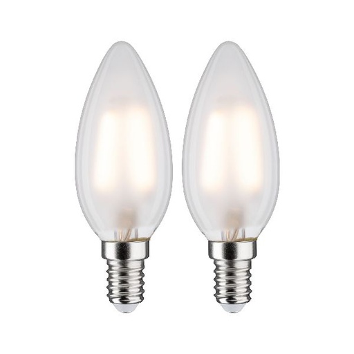 [PAU28636] LED filament flamme x2 250lm E14 2700K dépoli 3W 230V