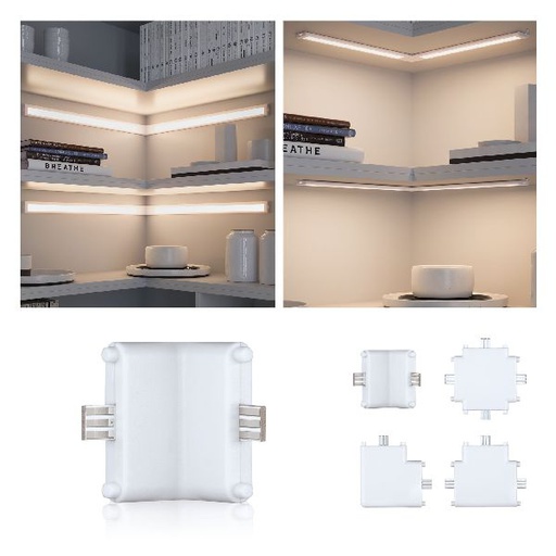 [PAU99967] Cadre connecteur mural CC 12V Blanc dépoli/Synthétique