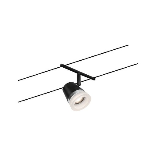 [PAU94464] Spot Wire Systems CC Cone max10W noir dép/Chrome GU5,3 12V CC Syn/Métal