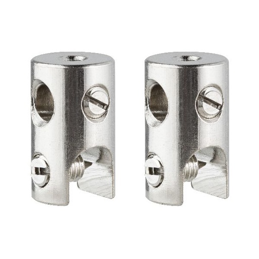 [PAU978019] SC L&amp;E Sabot contact pour câbles par 2 max.150W/Stange max.300W Chrome 12V