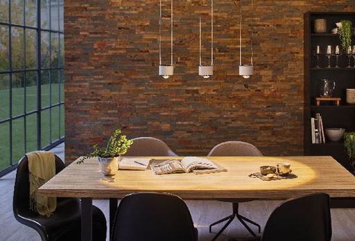 [PAU95520] Suspension URail Aldan 1x13W chrome mat/ Noir 230V métal/plastique gradable