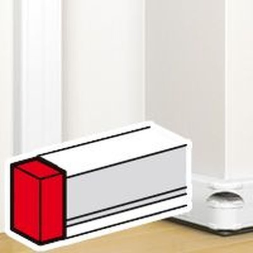 [LEG075614] Embout Pour Goulotte À Clippage Direct Mosaic 50X145Mm Bla legrand 075614