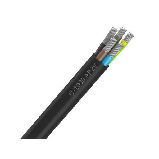 [CAB-1648/1] Câble Électrique U-1000 AR2V 5G35 mm² Alu Rigide Noir - Prix au m