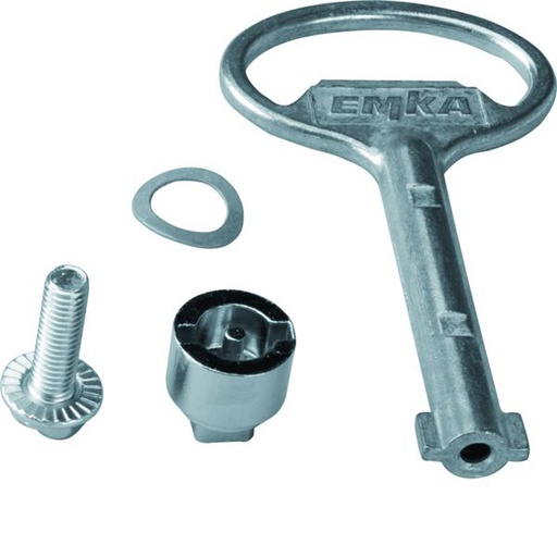 [HAG-FZ501] Serrure double barres 3mm + clé IP5 pour coffret vega D FZ501