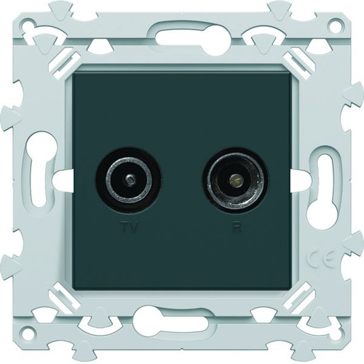 [HAG-WE253A] Prise Essensya TV+FM directe Anthracite WE253A