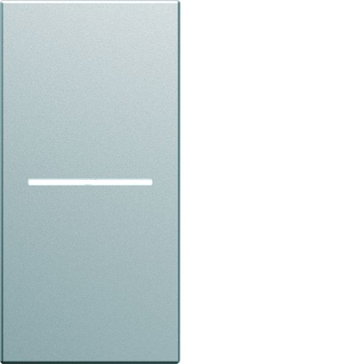 [HAG-WXD011T] Enjoliveur Gallery interrupteur à voyant 1 module , finition Titane WXD011T