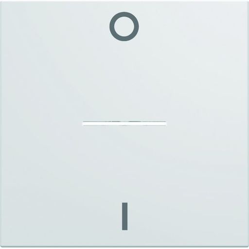 [HAG-WXD013B] Enjoliveur Gallery interrupteur marquage 0-1 à voyant, 2 modules, finition Pure WXD013B