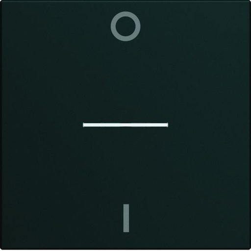 [HAG-WXD013N] Enjoliveur Gallery interrupteur marquage 0-1 à voyant, 2 modules, finition Night WXD013N