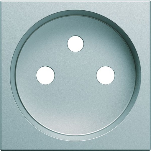 [HAG-WXD100T] Enjoliveur Gallery prise de courant à puits 2P+T, finition Titane WXD100T