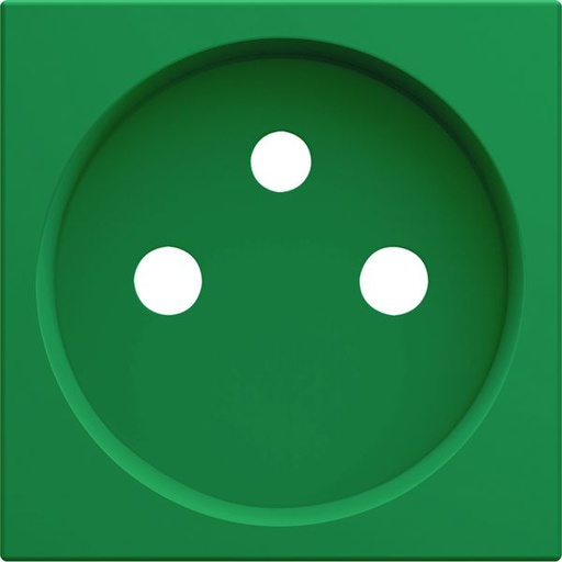 [HAG-WXD100V] Enjoliveur Gallery prise de courant à puits 2P+T, finition Vert WXD100V