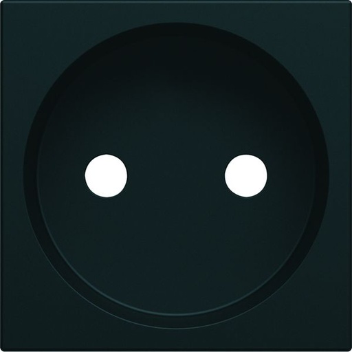 [HAG-WXD102N] Enjoliveur Gallery prise de courant 2P à puits, finition Night WXD102N