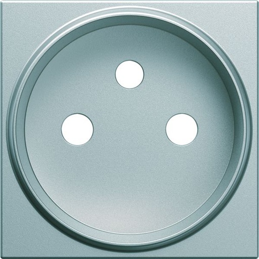 [HAG-WXD105T] Enjoliveur Gallery prise de courant rénovation 2P+T, finition Titane WXD105T