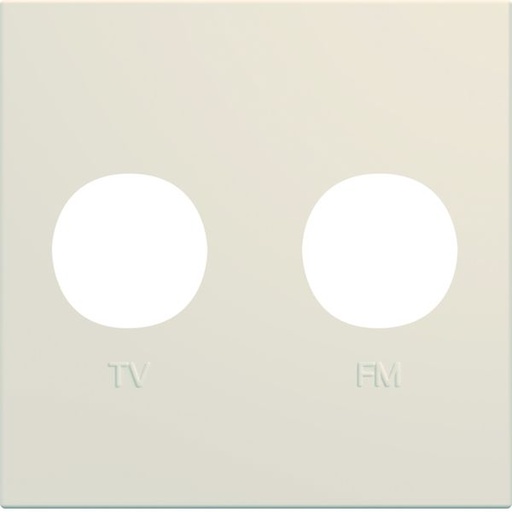 [HAG-WXD253D] Enjoliveur Gallery prise TV + FM 2 modules, finition Dune WXD253D