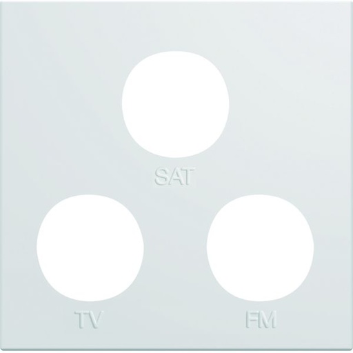 [HAG-WXD256B] Enjoliveur Gallery prise TV + FM + SAT 2 modules, finition Pure WXD256B