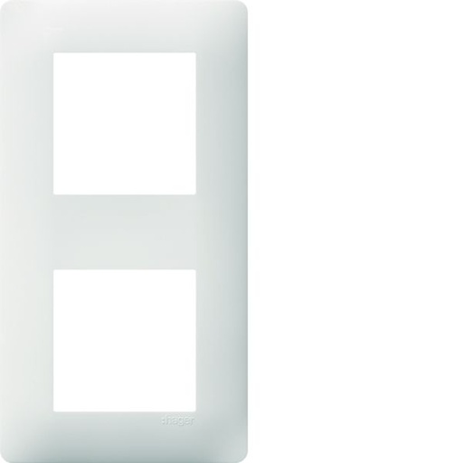 [HAG-WE402] Plaque de finition Essensya 2 postes Pure entraxe 71 mm WE402