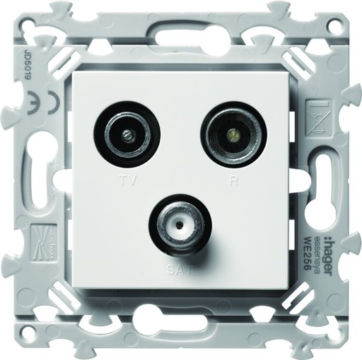 [HAG-WE256] Prise Essensya TV+FM+SAT directe Pure WE256