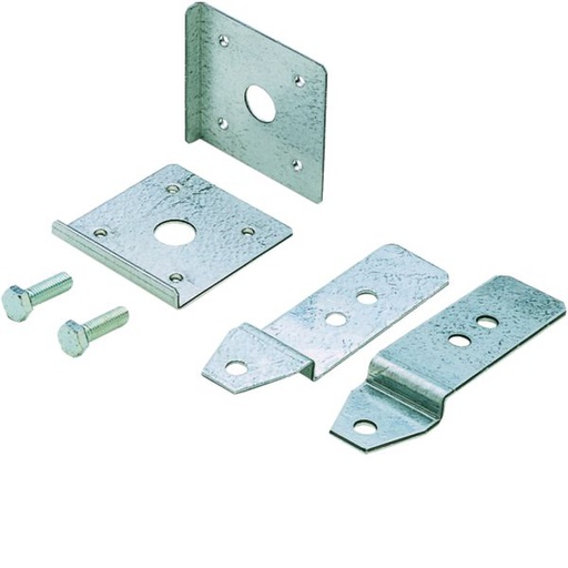 [HAG-FM640] Jeu de 2 pattes de fixation Quadro4 murale horizont. et vertic. livrées avec vis FM640