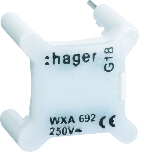 [HAG-WXA692] Voyant Gallery pour interrupteur, 230V, Blanc WXA692