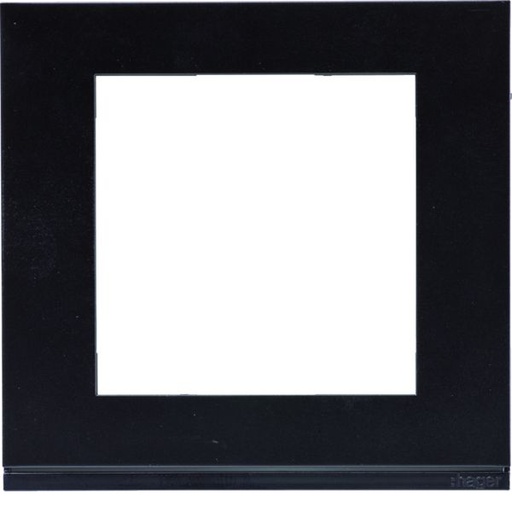 [HAG-WXP0209] Plaque gallery plastique pour thermostat KNX WKT510 et WKT511 gallery noir WXP0209