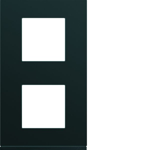 [HAG-WXP0242] Plaque de finition Gallery 2 poste Night entraxe 71 mm WXP0242