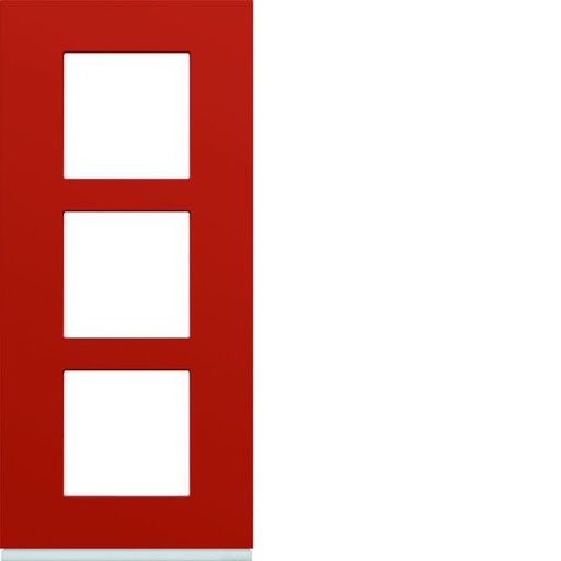 [HAG-WXP0623] Plaque de finition Gallery 3 postes verticale Eglantine entraxe 57 mm WXP0623