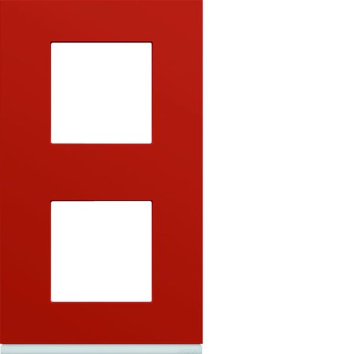 [HAG-WXP0642] Plaque de finition Gallery 2 postes Eglantine verticale entraxe 71 mm WXP0642