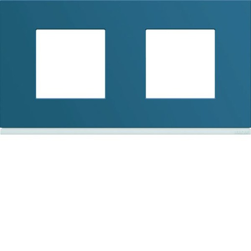 [HAG-WXP0712] Plaque de finition Gallery 2 postes River horizontale entraxe 71 mm WXP0712