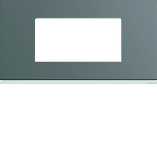 [HAG-WXP0904] Plaque de finition Gallery 4 modules Taupe entraxe 71 mm WXP0904