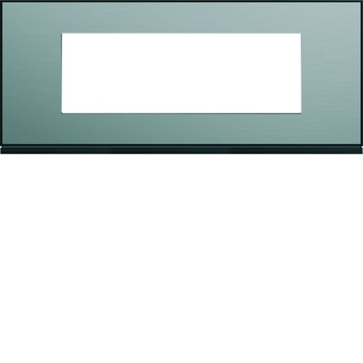 [HAG-WXP2106] Plaque de finition Gallery 6 modules Acier entraxe 57 mm WXP2106