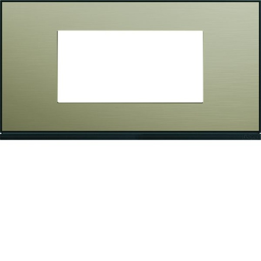 [HAG-WXP2204] Plaque de finition Gallery 4 modules Bronze entraxe 71 mm WXP2204