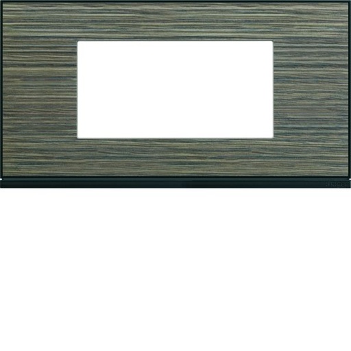 [HAG-WXP2404] Plaque de finition Gallery 4 modules Pecan entraxe 71 mm WXP2404