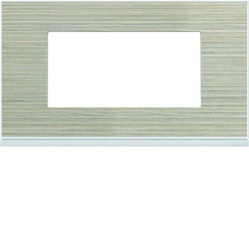 [HAG-WXP2534] Plaque de finition Gallery 4 modules Latté entraxe 57 mm WXP2534