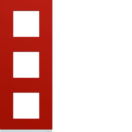 [HAG-WXP0643] Plaque de finition Gallery 3 postes verticale Eglantine entraxe 71 mm WXP0643