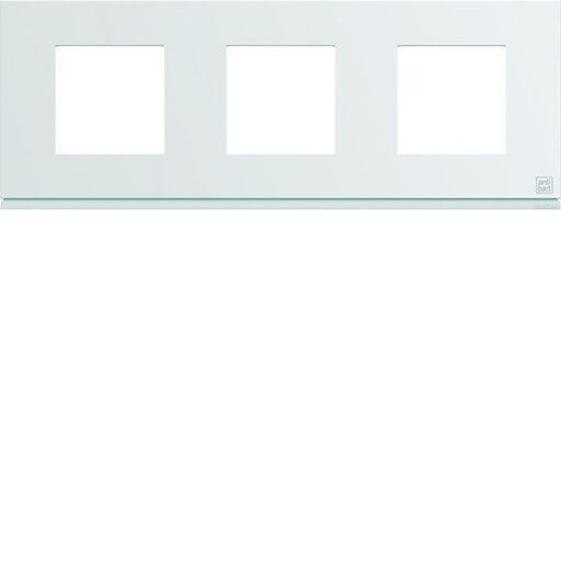 [HAG-WXP9913] Plaque de finition Gallery 3 postes horizontale Antibactérien entraxe 71 mm WXP9913