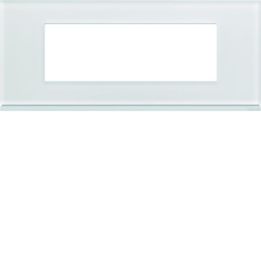 [HAG-WXP4006] Plaque de finition Gallery 6 modules Moon glass entraxe 57 mm WXP4006