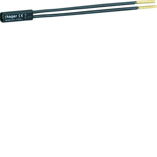 [HAG-WXA699] Voyant Gallery pour interrupteur, 250V, Noir WXA699