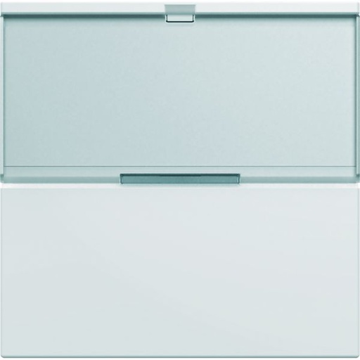 [HAG-WXD002B] Enjoliveur Gallery interrupteur avec porte étiquette 2 modules , finition Pure WXD002B