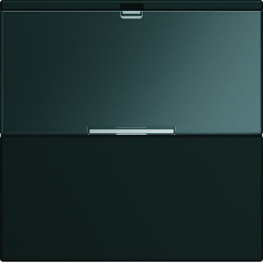 [HAG-WXD002N] Enjoliveur Gallery interrupteur avec porte étiquette 2 modules , finition Night WXD002N