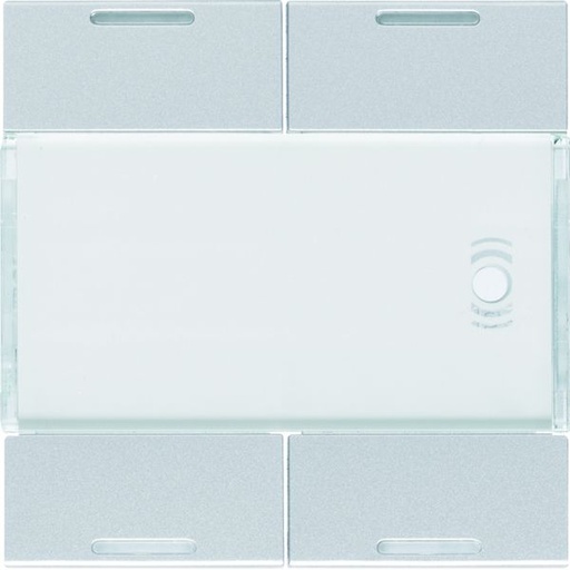 [HAG-WXE314T] Enjoliveur 4 boutons poussoirs KNX gallery LED titane WXE314T