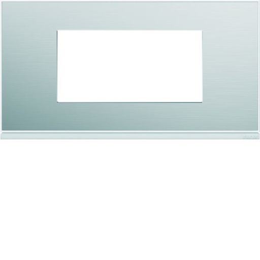 [HAG-WXP2004] Plaque de finition Gallery 4 modules Aluminium entraxe 71 mm WXP2004