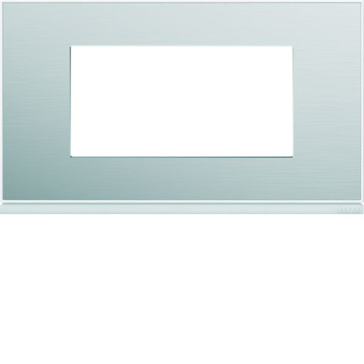 [HAG-WXP2034] Plaque de finition Gallery 4 modules Aluminium entraxe 57 mm WXP2034