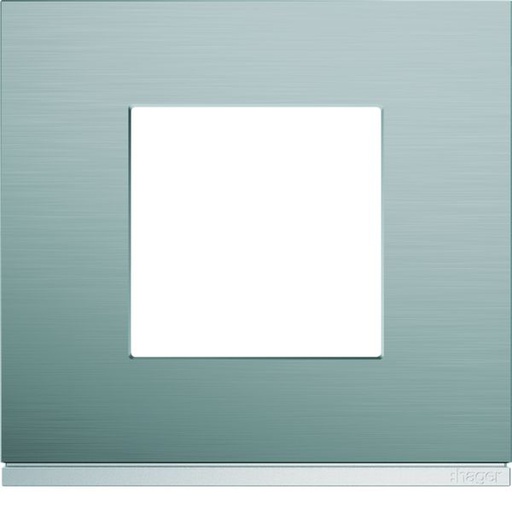 [HAG-WXP4202] Plaque de finition Gallery 1 poste Bright inox WXP4202